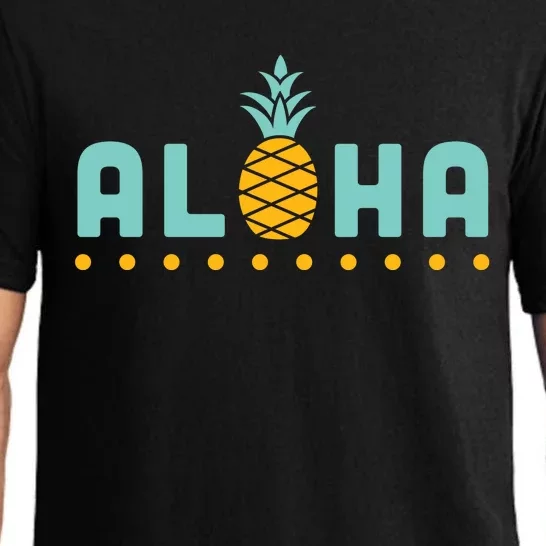 Aloha Pineapple Hawaiian Pajama Set