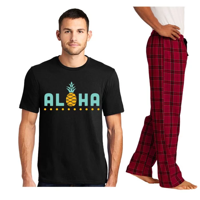 Aloha Pineapple Hawaiian Pajama Set