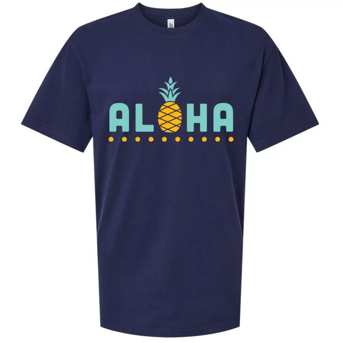 Aloha Pineapple Hawaiian Sueded Cloud Jersey T-Shirt