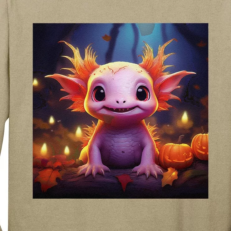 Axolotl Pumpkin – Halloween Thanksgiving Fall Harvest Tall Long Sleeve T-Shirt