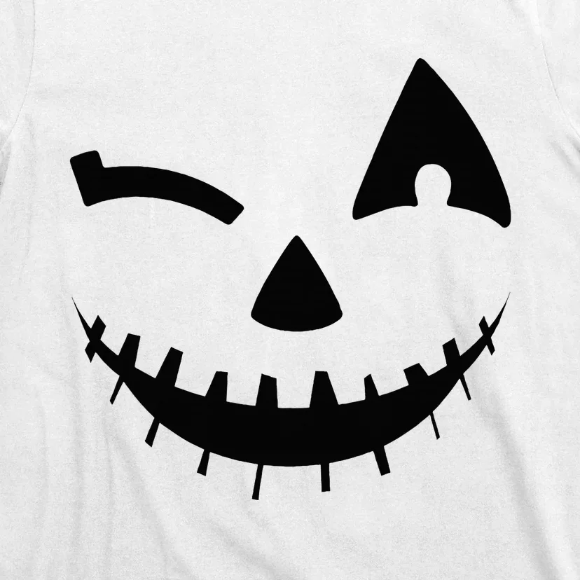 Adult Pumpkin Halloween Jackolantern Costume T-Shirt