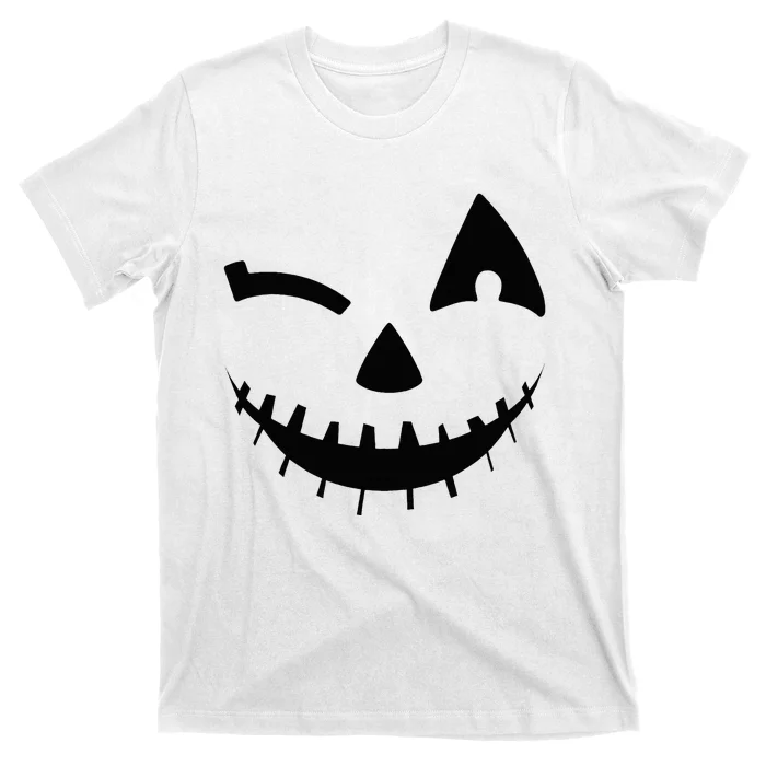 Adult Pumpkin Halloween Jackolantern Costume T-Shirt