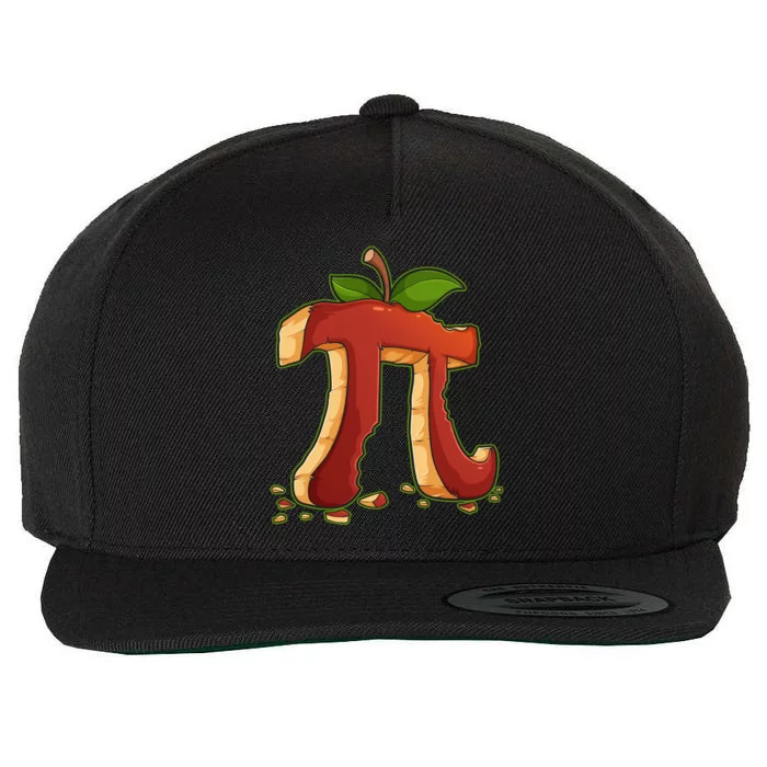 Apple Pie Happy Pi Day Math Pie Day Gift Wool Snapback Cap