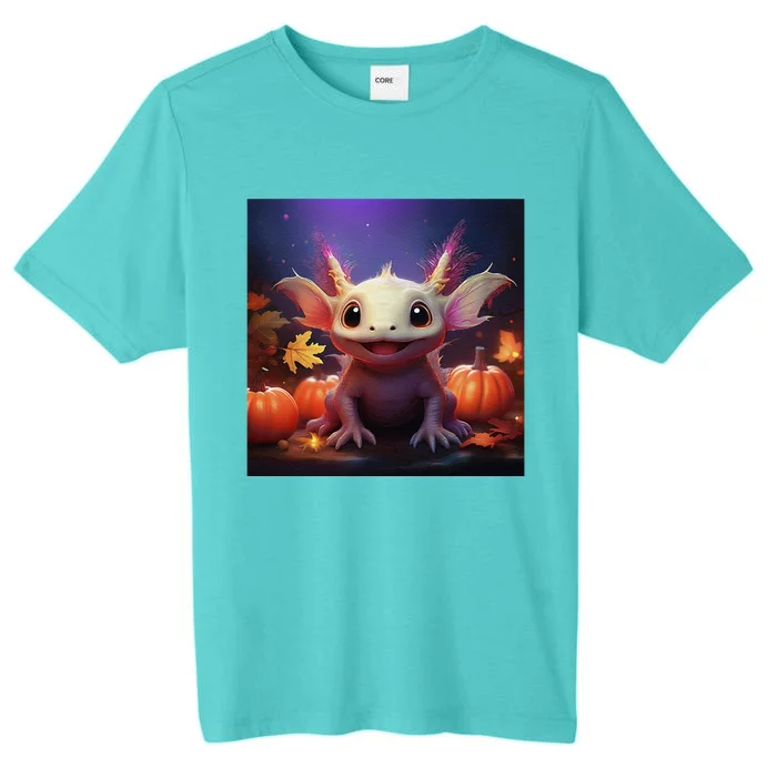 Axolotl Pumpkin – Halloween Thanksgiving Fall Harvest ChromaSoft Performance T-Shirt