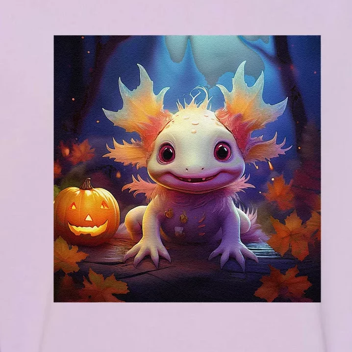 Axolotl Pumpkin – Halloween Thanksgiving Fall Harvest Garment-Dyed Sweatshirt