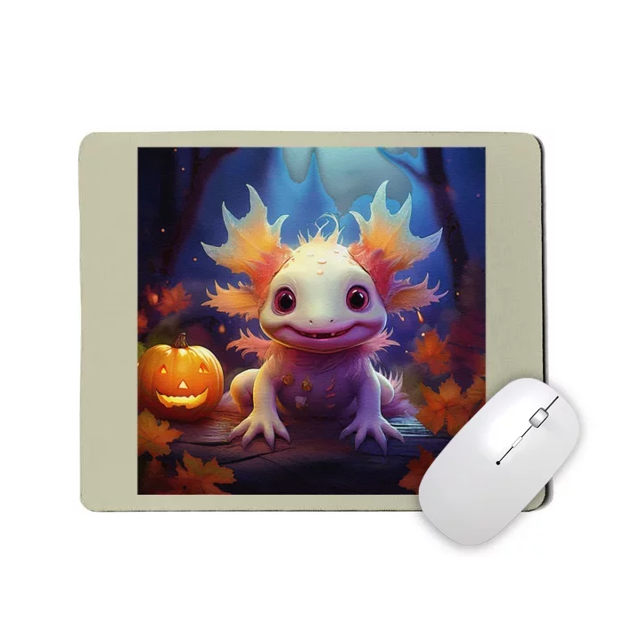 Axolotl Pumpkin – Halloween Thanksgiving Fall Harvest Mousepad