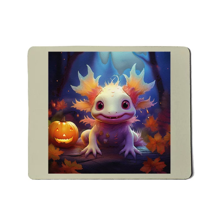 Axolotl Pumpkin – Halloween Thanksgiving Fall Harvest Mousepad