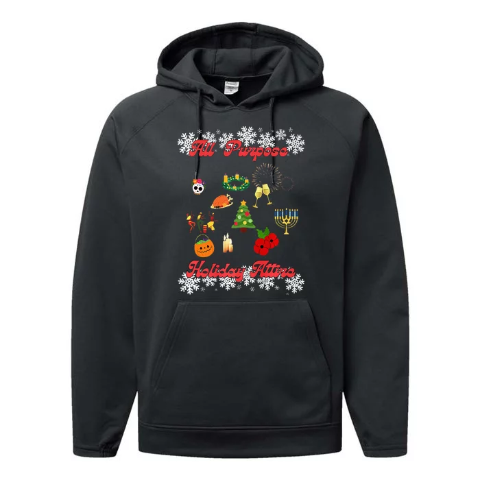 All Purpose Holiday Attire Performance Fleece Hoodie