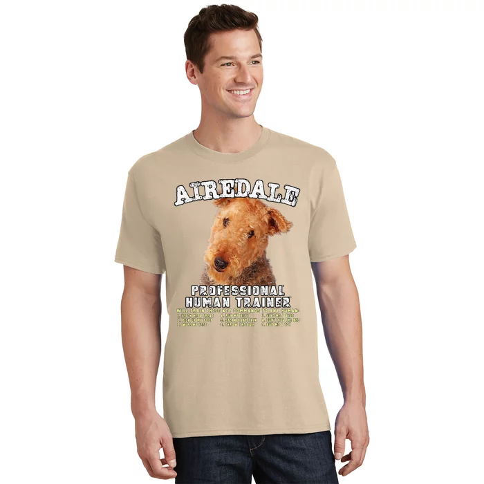 Airedale Professional Human Trainer Cute Dog T-Shirt