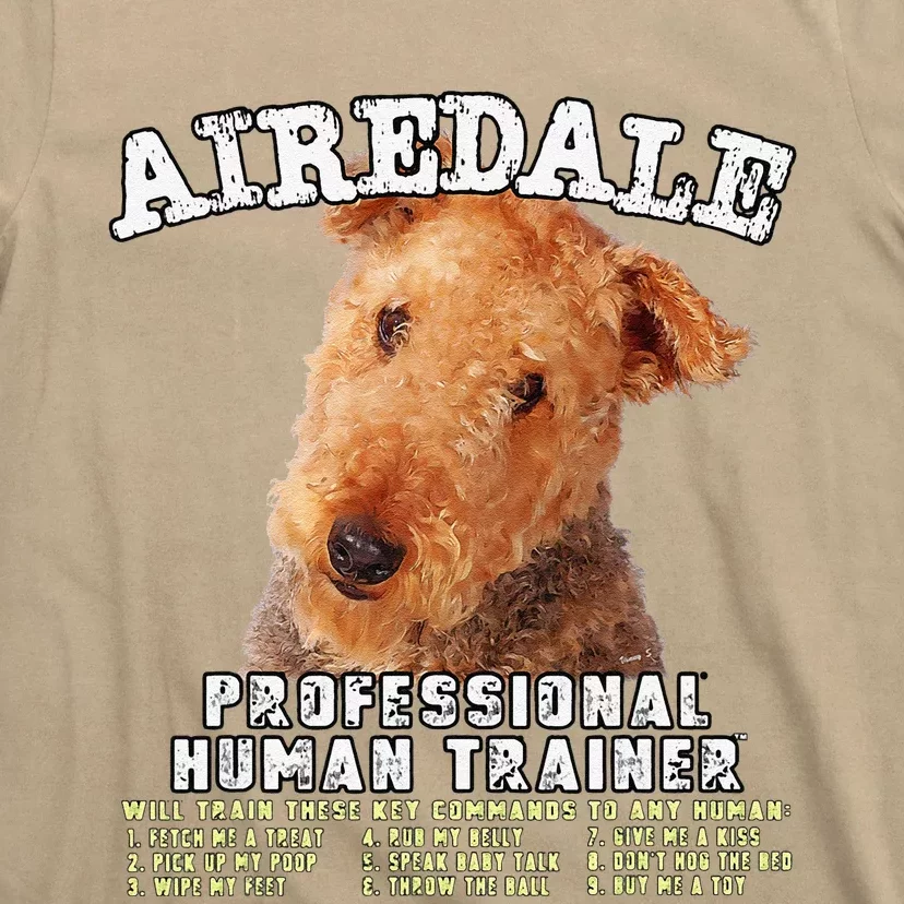 Airedale Professional Human Trainer Cute Dog T-Shirt