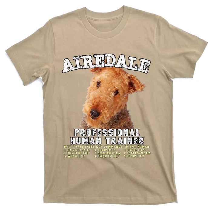 Airedale Professional Human Trainer Cute Dog T-Shirt