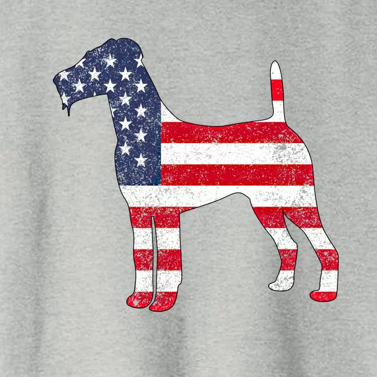 American Patriotic Irish Terrier Acz150a Cool Gift Women's Crop Top Tee