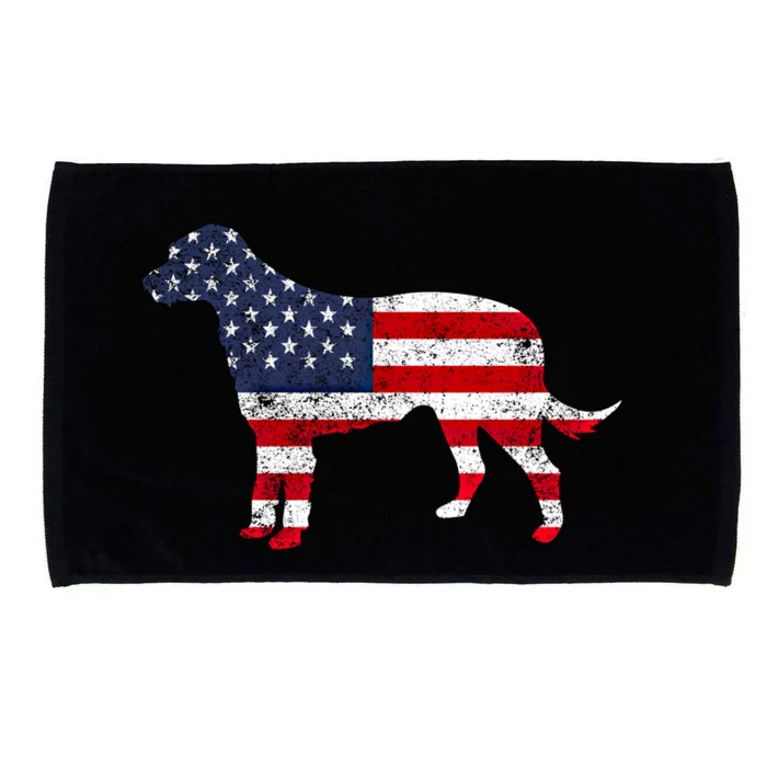 American Patriotic Irish Wolfhound Acz167a Cute Gift Microfiber Hand Towel