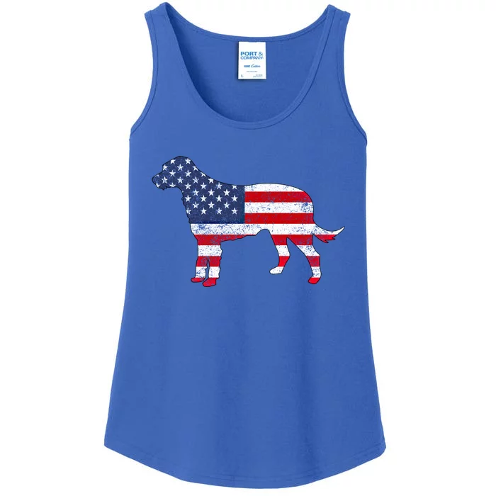 American Patriotic Irish Wolfhound Acz167a Gift Ladies Essential Tank