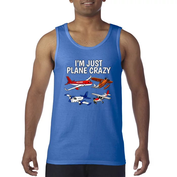 Aircraft Pilot Im Just Plane Crazy Tank Top