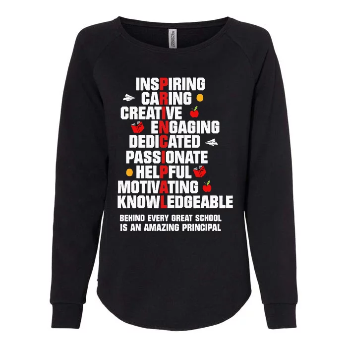 Amazing Principal Inspirational Appreciation Gift Womens California Wash Sweatshirt