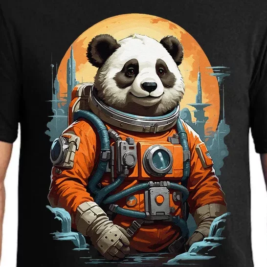 Astronaut Panda In Space Cute Pajama Set