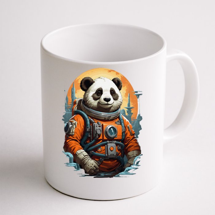 Astronaut Panda In Space Cute Front & Back Coffee Mug