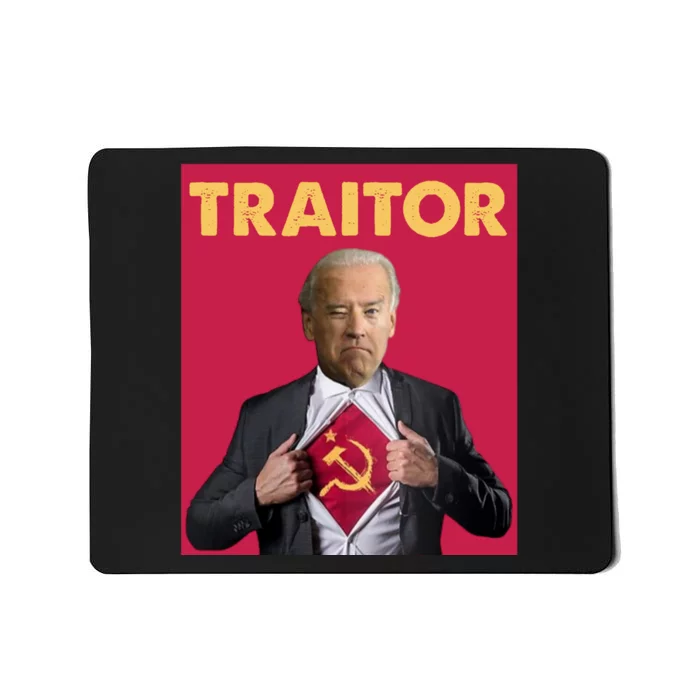 Anti President Joe Biden Biden Is A Communist Traitor Joe Biden Not My Communist Mousepad