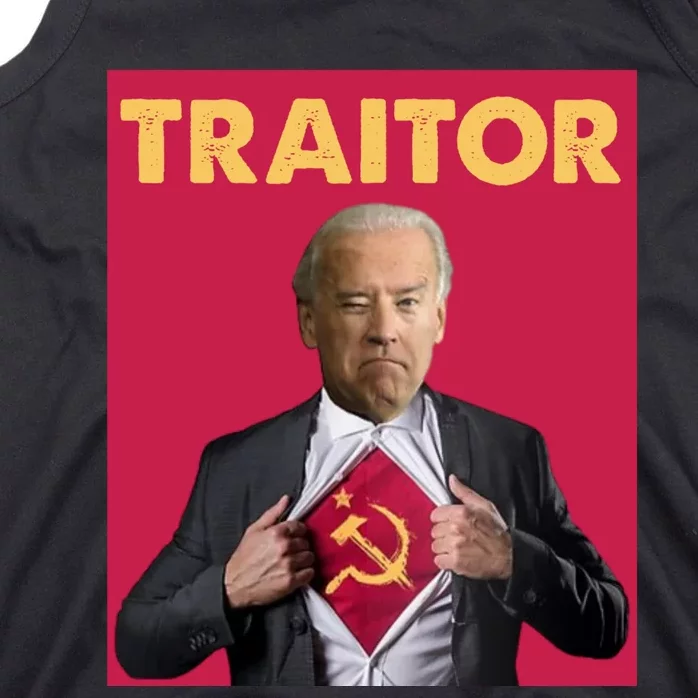 Anti President Joe Biden Biden Is A Communist Traitor Joe Biden Not My Communist Tank Top