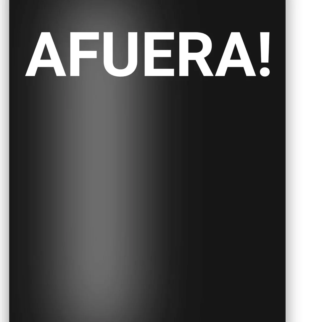 Afuera! President Javier Milei Poster