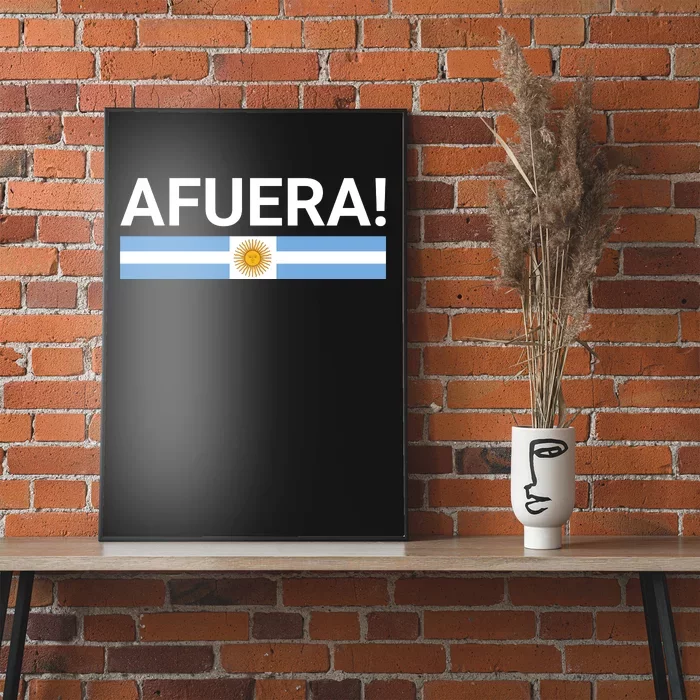 Afuera! President Javier Milei Poster