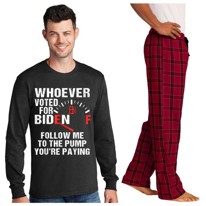 Anti President Joe Biden Owes Republican Gas Money Long Sleeve Pajama Set