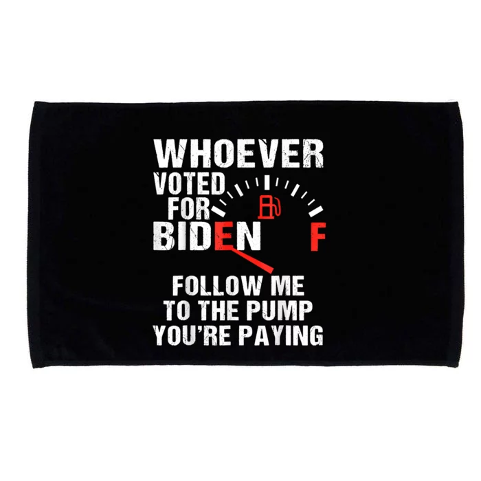 Anti President Joe Biden Owes Republican Gas Money Microfiber Hand Towel