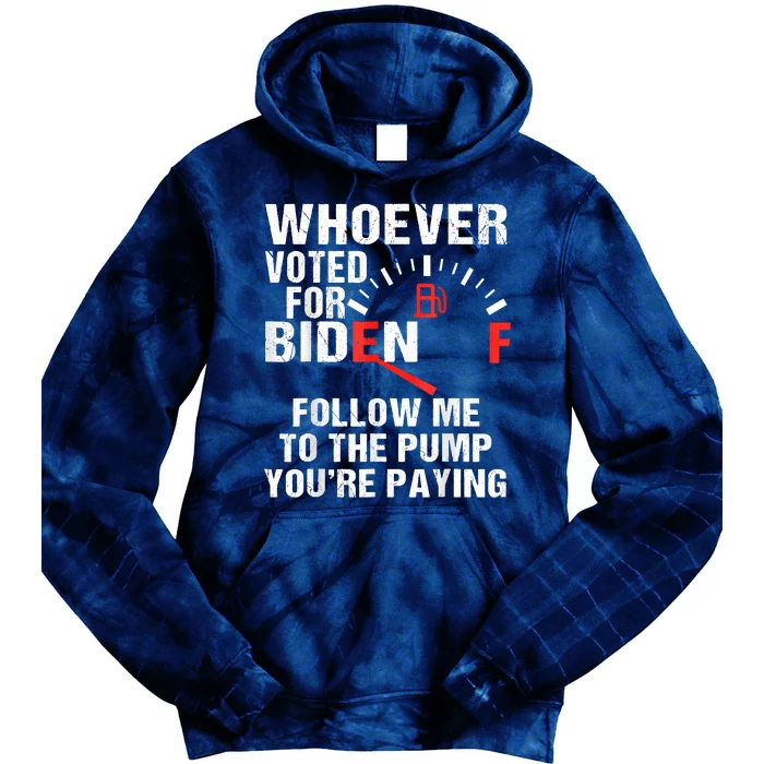 Anti President Joe Biden Owes Republican Gas Money Tie Dye Hoodie