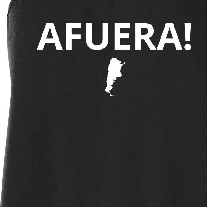 Afuera! President Javier Milei Women's Racerback Tank