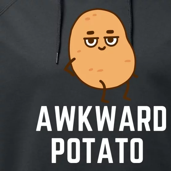 Awkward Potato Kawaii Potato Cute Potatoes Performance Fleece Hoodie