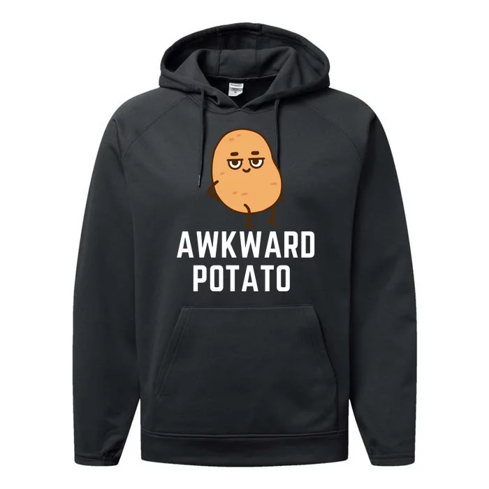 Awkward Potato Kawaii Potato Cute Potatoes Performance Fleece Hoodie