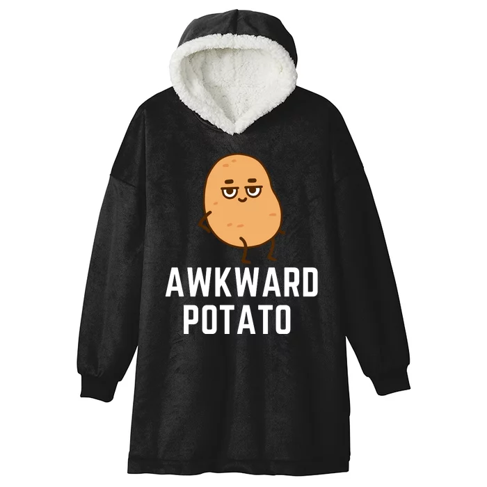 Awkward Potato Kawaii Potato Cute Potatoes Hooded Wearable Blanket