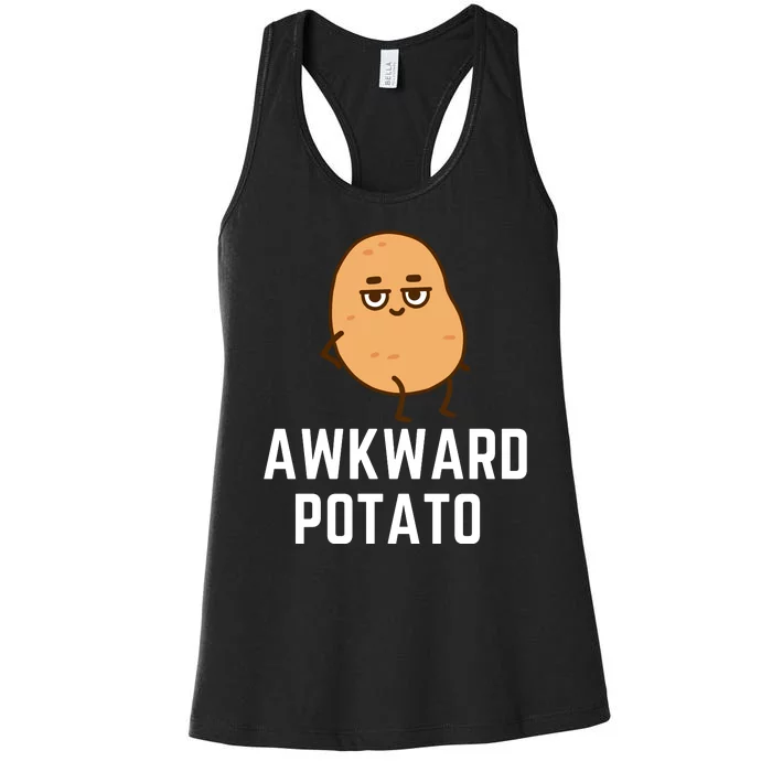 Awkward Potato Kawaii Potato Cute Potatoes Women's Racerback Tank