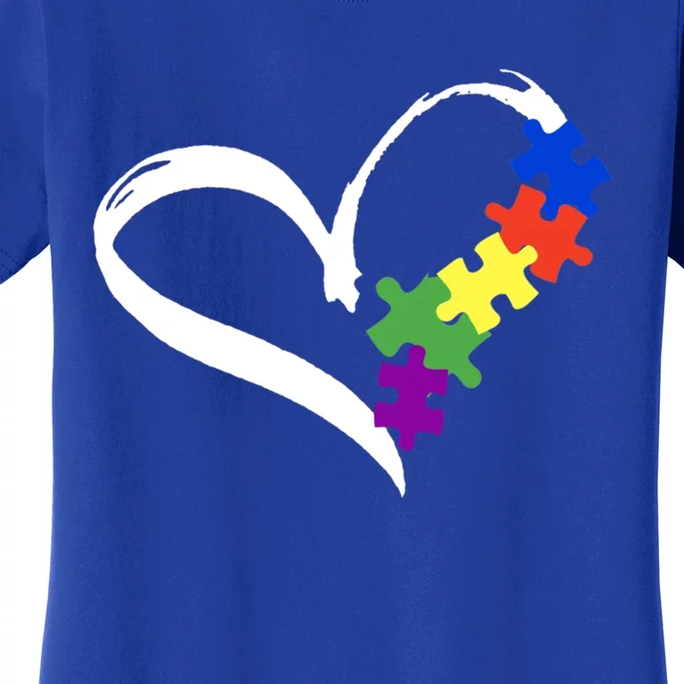 Autism Puzzle Love Autism Awareness Graphic Cool Gift Women's T-Shirt