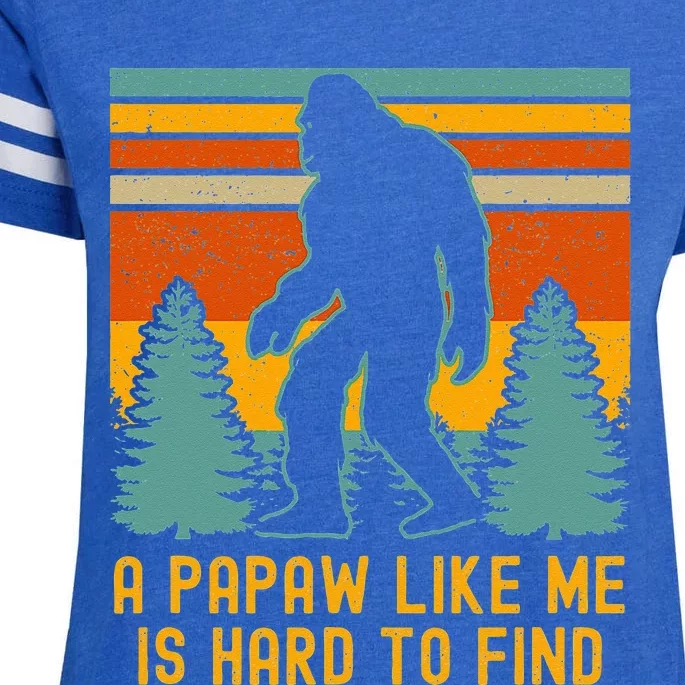 A Papaw Like Me Is Hard To Find Bigfoot Grandpa Enza Ladies Jersey Football T-Shirt