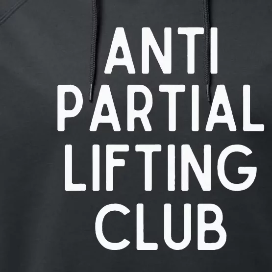 Anti Partial Lifting Club Gym Fitness Powerlifting Performance Fleece Hoodie