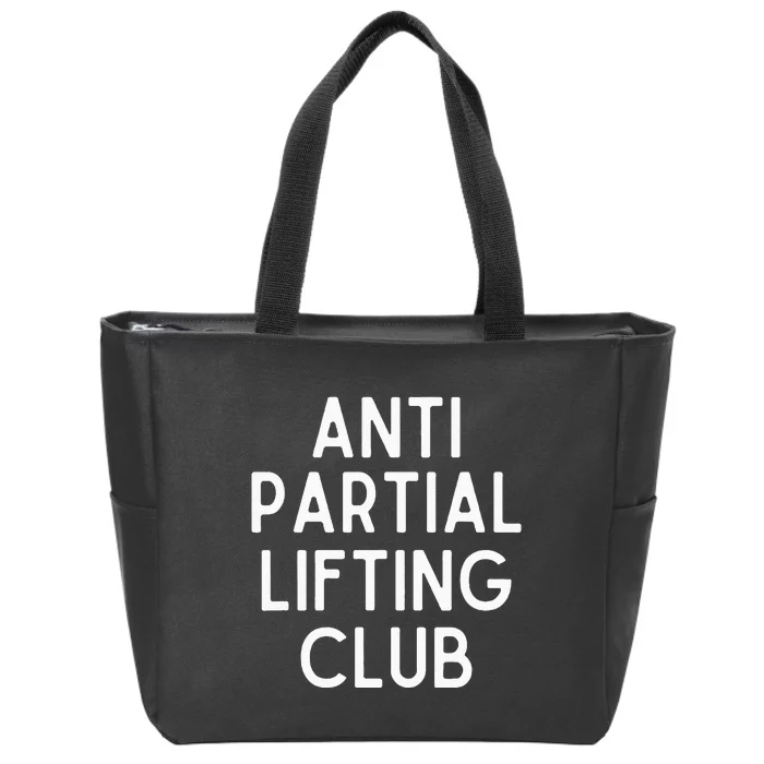 Anti Partial Lifting Club Gym Fitness Powerlifting Zip Tote Bag