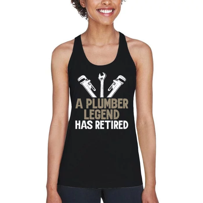 A Plumber Legend has retired Plumber Women's Racerback Tank