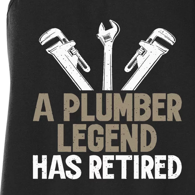 A Plumber Legend has retired Plumber Women's Racerback Tank