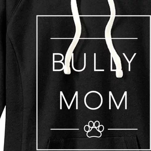 American Pitbull Lover Dog Mom Crewneck Pitbull Dog Mom Gift Women's Fleece Hoodie