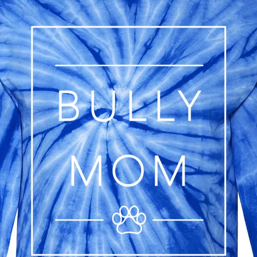 American Pitbull Lover Dog Mom Crewneck Pitbull Dog Mom Gift Tie-Dye Long Sleeve Shirt