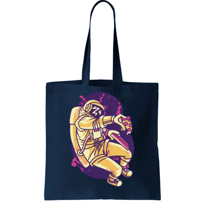 Astronaut Pizza Lover Tote Bag