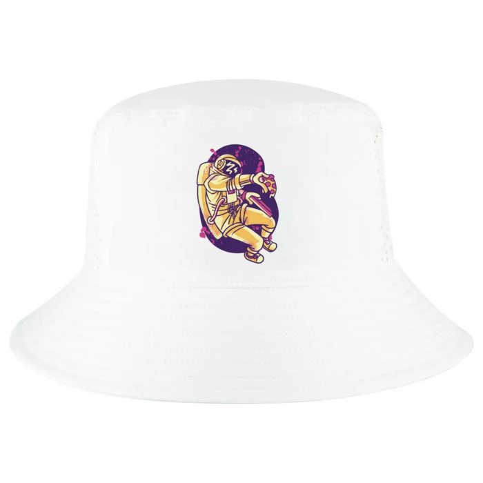 Astronaut Pizza Lover Cool Comfort Performance Bucket Hat