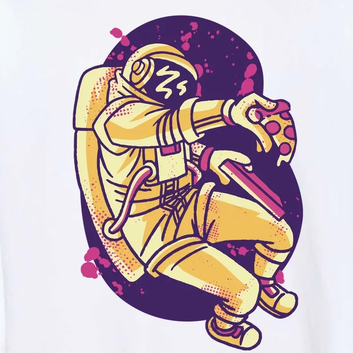 Astronaut Pizza Lover Garment-Dyed Sweatshirt