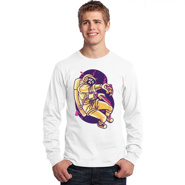 Astronaut Pizza Lover Long Sleeve Shirt