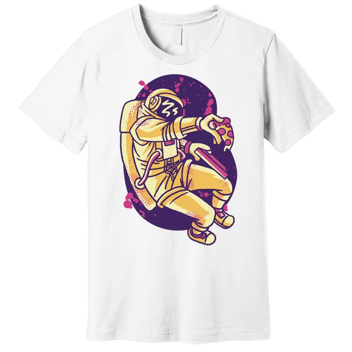 Astronaut Pizza Lover Premium T-Shirt