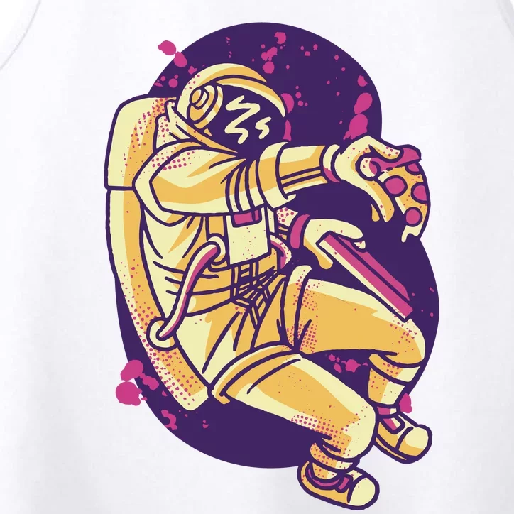 Astronaut Pizza Lover Performance Tank