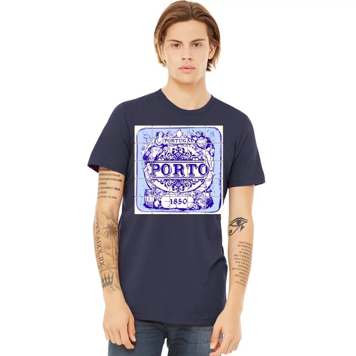 Azulejo Porto Lisbon Azulejos Lisboa Premium T-Shirt