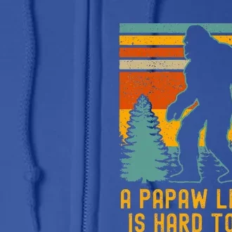 A Papaw Like Me Is Hard To Find Bigfoot Grandpa Full Zip Hoodie